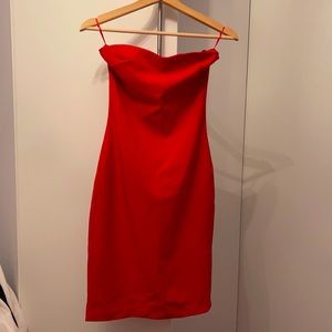 BrandNew Dynamite Strapless Red Dress